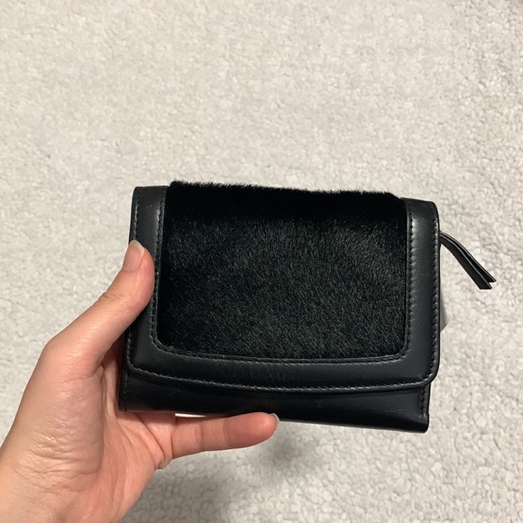 Jasper Conran Genuine Leather with Fur Wallet - Picture 3 of 17